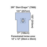 3M STERI-DRAPE Cesarean-Section Sheet with Aperture Pouch, 77" x 122", 5/case. MPN: 7966