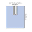 3M STERI-DRAPE Adhesive Split Sheet, 60" x 98", U-Slot Aperture, 25/box, 2 box/case. MPN: 9044