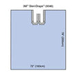 3M STERI-DRAPE Bilateral Split Sheet, 72" x 78", Absorbent Impervious Material, 15/box, 2 box/case. MPN: 9046