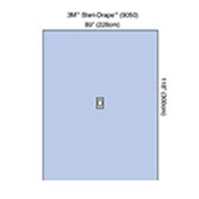3M STERI-DRAPE Adhesive Aperture Drape, 90" x 118", Oval Adhesive Aperture, 10/box, 2 box/case. MPN: 9050