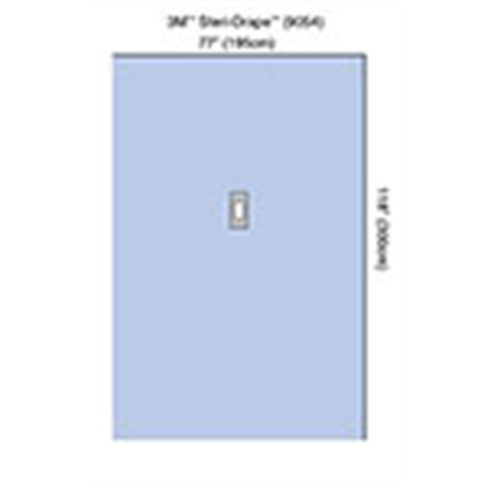 3M STERI-DRAPE Hand & Foot Drape, 77" x 118", Oval Adhesive Aperture. MPN: 9054