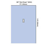 3M STERI-DRAPE Hand & Foot Drape, 77" x 118", Oval Adhesive Aperture. MPN: 9054