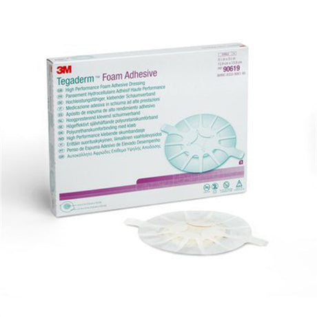3M TEGADERM Foam Adhesive Dressing, 3" x 3", Heel Design, 5/bx, 4 bx/cs. MPN: 90619