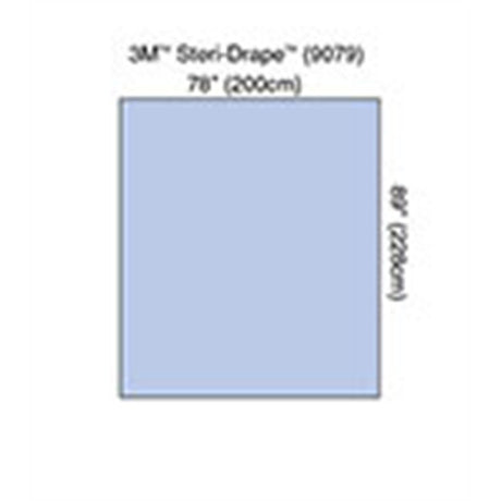 3M STERI-DRAPE Drape Sheet, 78" x 90", Absorbent Impervious Material, 20/box, 2 box/case. MPN: 9079