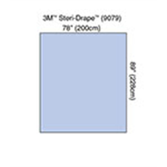 3M STERI-DRAPE Drape Sheet, 78" x 90", Absorbent Impervious Material, 20/box, 2 box/case. MPN: 9079