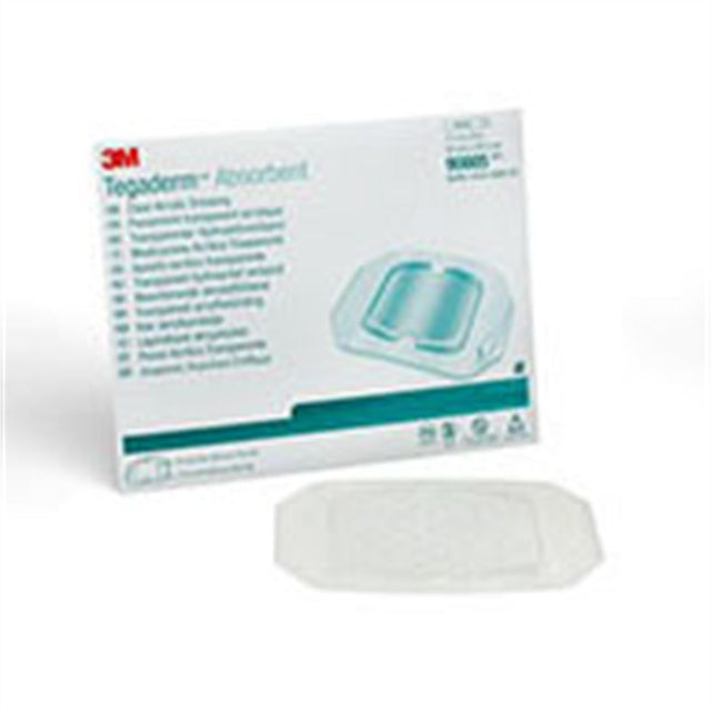 3M TEGADERM Absorbent Clear Acrylic Dressing, Large Square, Pad Size 5.9"x 6", Size 7.9" x 8". MPN: 90805