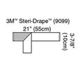 3M STERI-DRAPE Operation Tape, 3" x 21", 250/box, 2 box/case. MPN: 9099