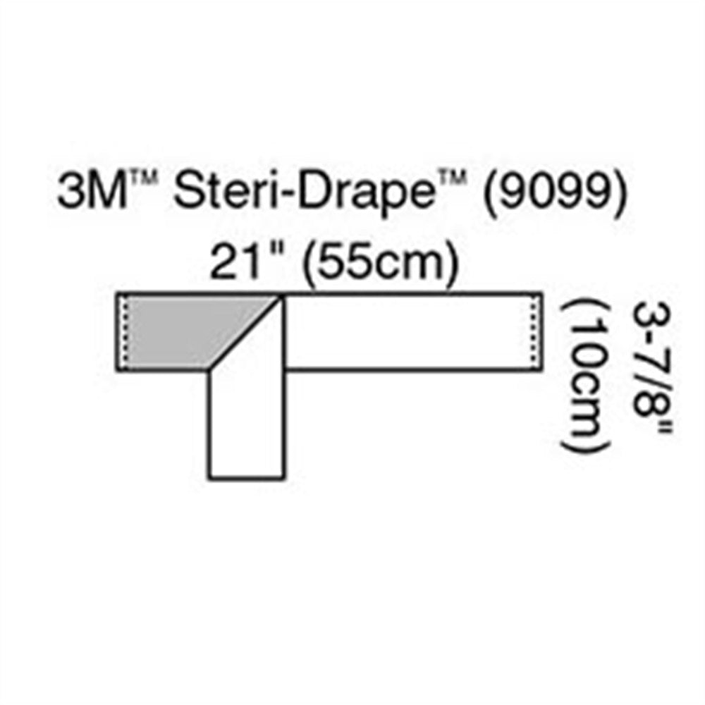 3M STERI-DRAPE Operation Tape, 3" x 21", 250/box, 2 box/case. MPN: 9099