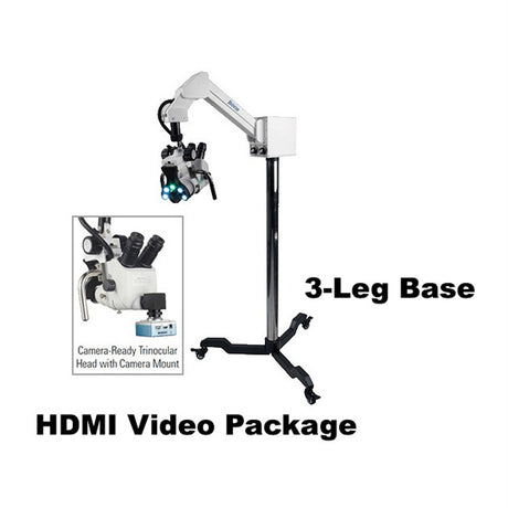 COLPO-MASTER I Suspension-Arm LED Colposcope, HDMI Video Package with HD Camera, 3 Leg Base. MPN: CS-103T-HD