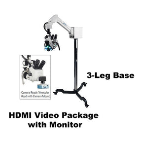 COLPO-MASTER I Suspension-Arm LED Colposcope, HDMI Video Package with HD Camera, & HD 1080p Monitor, 3 Leg Base. MPN: CS-103T-HDM