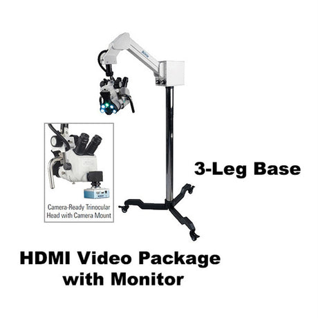 COLPO-MASTER I Suspension-Arm LED Colposcope, HDMI Video Package with HD Camera, & HD 1080p Monitor, 3 Leg Base. MPN: CS-103T-HDM