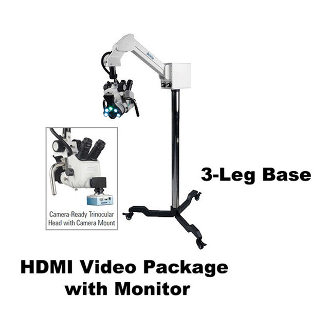 COLPO-MASTER I Suspension-Arm LED Colposcope, HDMI Video Package with HD Camera, & HD 1080p Monitor, 3 Leg Base. MPN: CS-103T-HDM