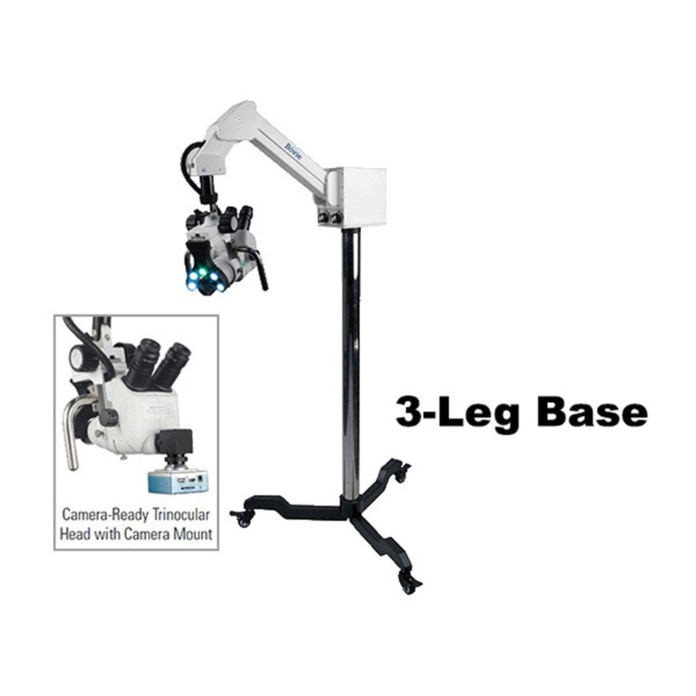 COLPO-MASTER I Suspension-Arm LED Colposcope, Camera Ready Trinocular Zoom Head, 3 Leg Base. MPN: CS-103T-LED
