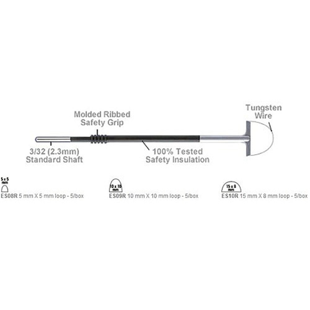 BOVIE Electrode, 5mm x 5mm Loop, Reusable, Non- Sterile. MPN: ES08R - Image 2