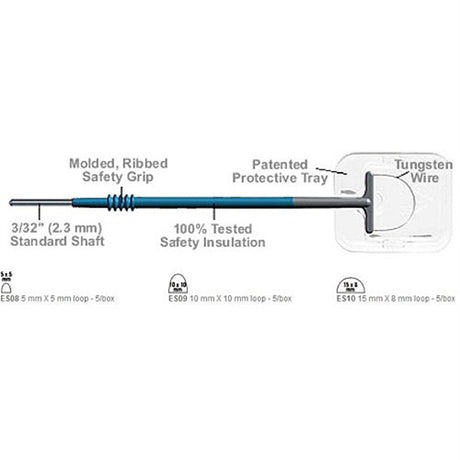 BOVIE Disposable Loop, 15mm x 8mm LLETZ, 5/box. MPN: ES10 - Image 2