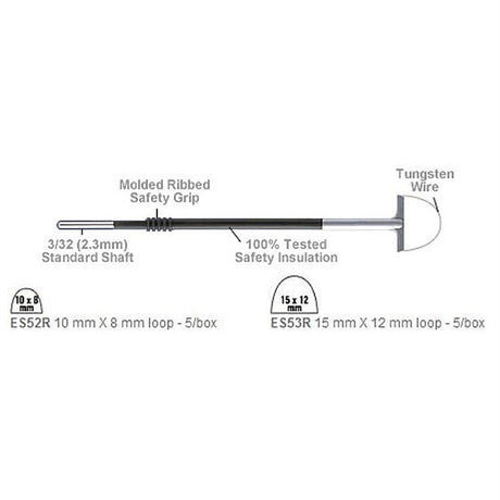 BOVIE Electrode, 15mm x 12mm Loop, Reusable, Non-Sterile. MPN: ES53R - Image 2
