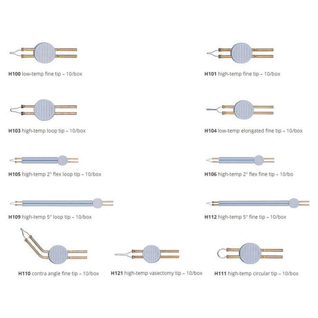 BOVIE Low-Temp Elongated Fine Tip, 1100 degree F, 10/box. MPN: H104 - Image 2