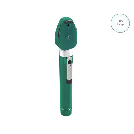 ADC DIAGNOSTIX LED Pocket Ophthalmoscope, GREEN, Hard Case. MPN 5112NLGR