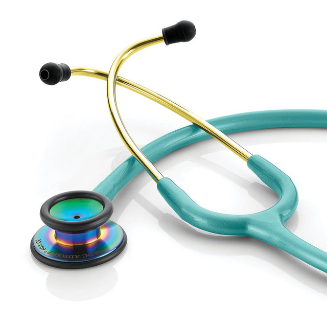 ADC ADSCOPE 603 Clinician Adult Stethoscope, Iridescent Metallic Caribbean. MPN 603IMCA