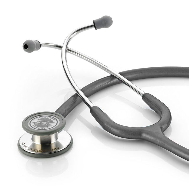 ADC ADSCOPE 608 Convertible Clinician Stethoscope, Metallic Gray. MPN 608MG