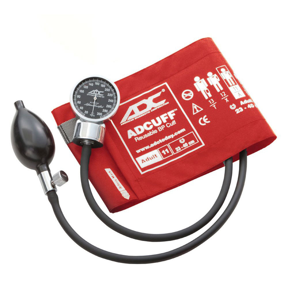 ADC DIAGNOSTIX 700 Adult Pocket Aneroid, Red. MPN 700-11AR