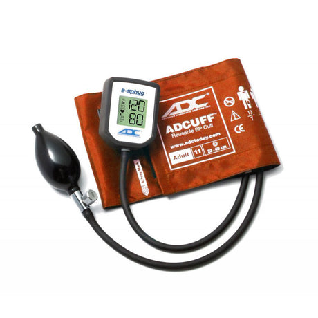 ADC E-SPHYG Digital Aneroid Sphygmomanometer, Adult, Orange. MPN 7002-11AOR