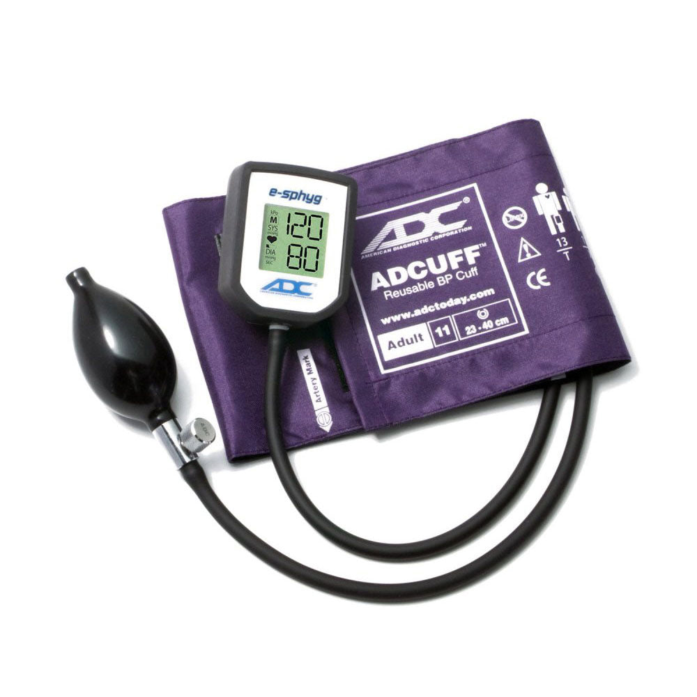 ADC E-SPHYG Digital Aneroid Sphygmomanometer, Adult, Purple. MPN 7002-11AV