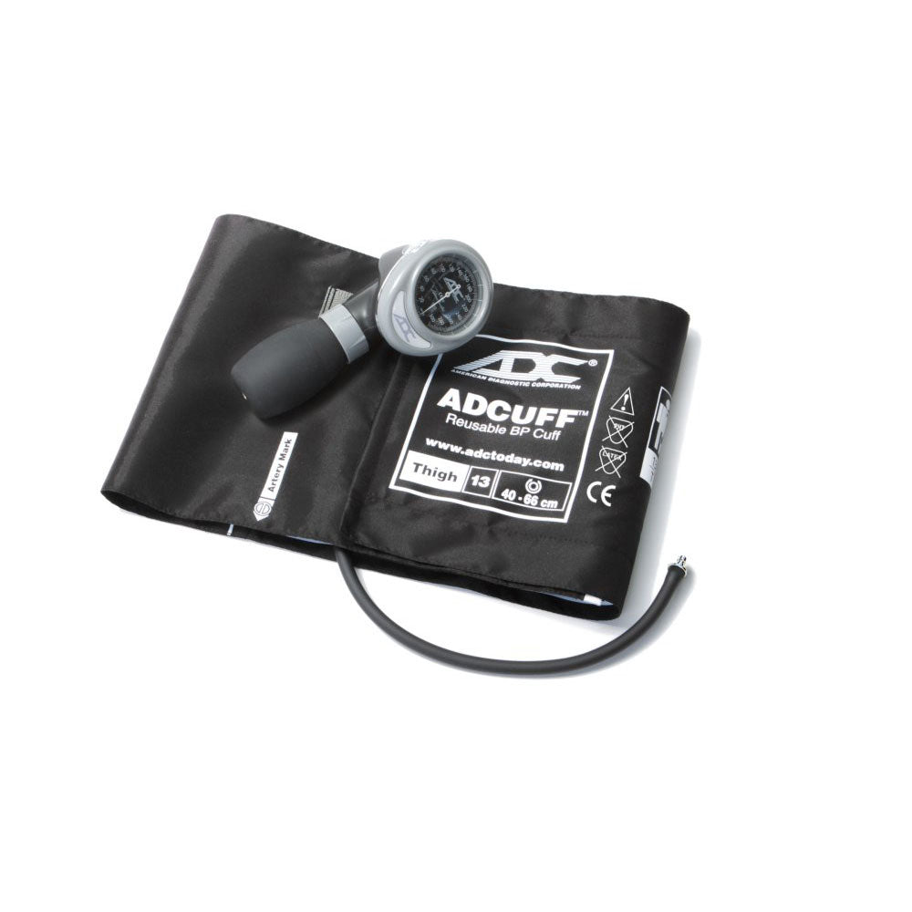 ADC DIAGNOSTIX 703 Thigh Palm Aneroid, Black. MPN 703-13TBK