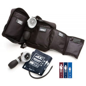 ADC MULTIKUF 3 Cuff System, MULTICOLOR (Small Adult, Adult, Large Adult), with Case. MPN 731-MCC