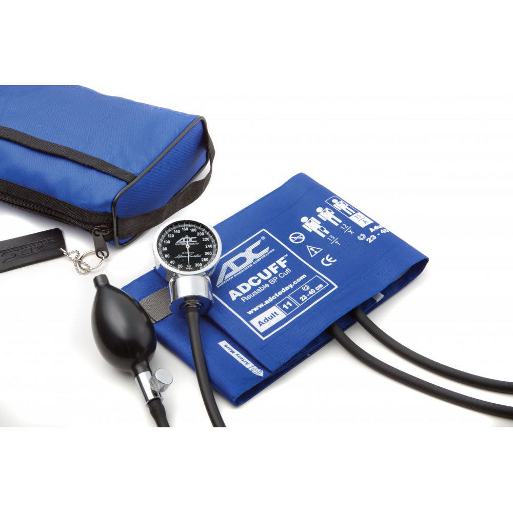 ADC DIAGNOSTIX 778 Pocket Aneroid Sphygmomanometer, ROYAL BLUE, Adult Cuff, Matching Case. MPN 778-11ARB