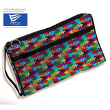 ADC Premium Sphyg Nylon Zipper Case, Puzzle Pieces. MPN 888PP