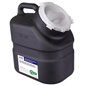 BD RCRA Hazardous Waste Container, 3 gal, Hinge Cap, Black (12 x 7.5 x 10.5), 12/case. MPN: 305066