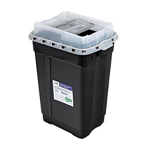 BD Recykleen RCRA Hazardous Waste Container, 19 gal, slide top with gasket, black (26.25 x 20 x 14.75), 5/case. MPN: 305072