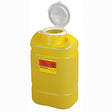 BD Chemotherapy Sharps Collector, 5 Gal, Plug Cap, Yellow (not autoclavable), 8/case. MPN: 305493