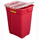 BD Sharps Collector, 17 Gal, Hinged Top, Red, 5/case. MPN: 305610