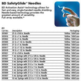 3mL BD SafetyGlide Syringe, 21 G x 1-1/2" Det Ndl, Intramuscular, Reg Bevel, 50/box, 8 box/case. MPN: 305909 - Image 3