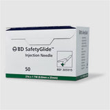 BD Needle, IM Hypodermic, 21 Gx1" BD SafetyGlide Shield, Reg Bevel, Green, 50/box, 10 box/case. MPN: 305915 - Image 2