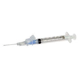 BD 1 mL Slip Tip Syringe with detachable SafetyGlide Safety Needle 27G x 5/8". MPN: 305927