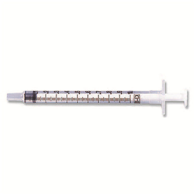BD Tuberculin Syringe Only, Slip Tip, 1mL, 200/box, 8 box/case. MPN: 309659