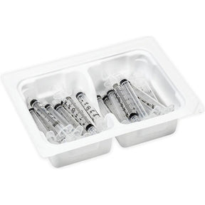 BD Syringe, 1mL, Luer Slip Tip, Sterile Tray Pak, Latex Free (LF), 25 tray/box, 12 box/case. MPN: 309701