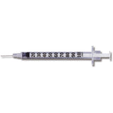 BD Insulin Syringe, 1mL , Permanent Needle, 27 G x 5/8", U-100 Micro-Fine IV, Orange, 100/box, 5 box/case. MPN: 329412