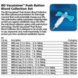 BD VACUTAINER Push Button Blood Collection Set w/ PB SH, 21G x -3/4", 12" Tube, 50/box, 4 box/case. MPN: 367344