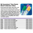 BD VACUTAINER Plus Plastic Whole Blood Tube, 13x100mm, 6.0mL, Pink, 100/box, 10 box/case. MPN: 367899