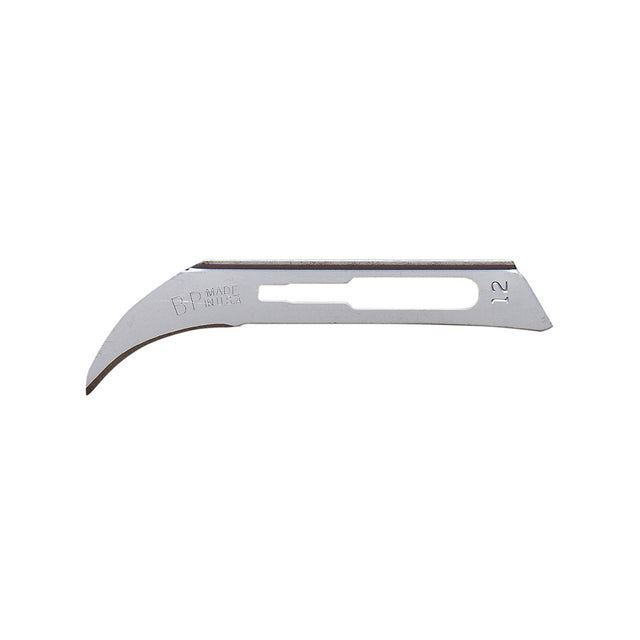 Aspen Bard-Parker Rib-Back Carbon Steel Blade, Sterile, Size 12, 50/box, 3 box/case. MPN: 371112