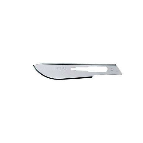 Aspen Bard-Parker Rib-Back Carbon Steel Blade, Sterile, Size 22, 50/box, 3 box/case. MPN: 371122