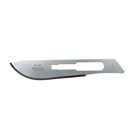 Aspen Bard-Parker Stainless Steel Blade, Sterile, Size 21, 50/box, 3 box/case. MPN: 371221