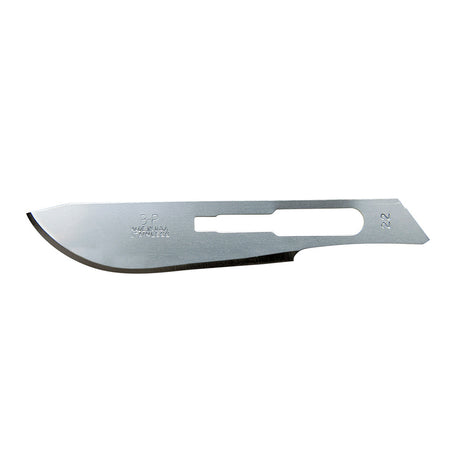 Aspen Bard-Parker Stainless Steel Blade, Sterile, Size 22, 50/box, 3 box/case. MPN: 371222