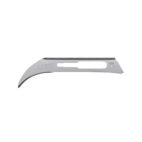 Aspen Bard-Parker Rib-Back Carbon Steel Blade, Non-Sterile, Size 12, 6/strip, 25 strips/case. MPN: 371312