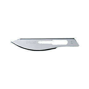 Aspen Bard-Parker Rib-Back Carbon Steel Blade, Non-Sterile, Size 24, 6/strip, 25 strips/case. MPN: 371324