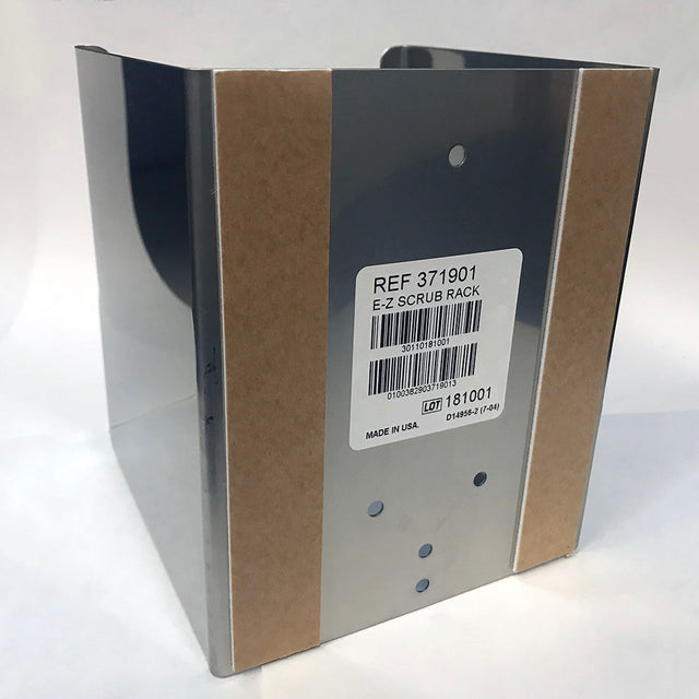 BD E-Z SCRUB Stainless Steel Dispenser Rack, 6-3/4"H x 5-1/4"W x 5-1/4"D. MPN: 371901